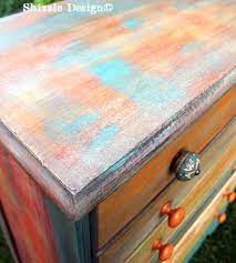 Patchwork Painted Dresser American