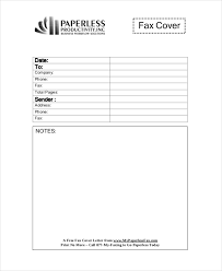 Fax Cover Letter Fax Cover Letter 8 Free Word Pdf Documents Download
