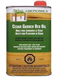 Cedar Garden Bed Oil Vegetable