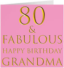 grandma 80th birthday card 80