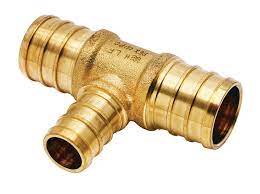 Solid Brass Tee Fitting For Pex Pipe