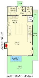 2600 Square Foot Narrow Lot House Plan