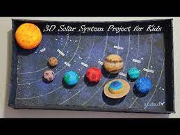 how to make 3d solar system project for