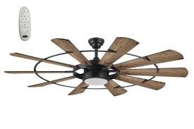 matte black led indoor ceiling fan