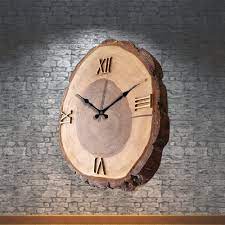 Solid Wood Wall Clock Wall Decor