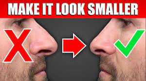 tricks to make a big nose look smaller