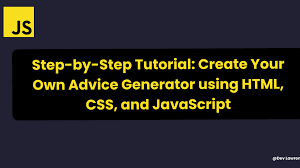 advice generator with html css