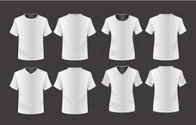 v neck t shirt vector art icons and