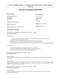 Job Resume Format For College Students Good Samples First Examples