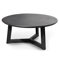 Ellias 1m Wooden Round Coffee Table