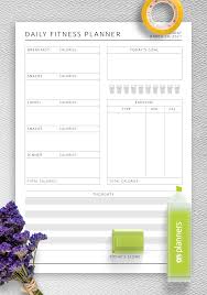 daily fitness planner template pdf