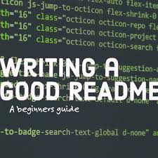 good readme for your project