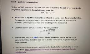 Quadratic Roots Calculator