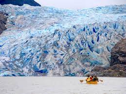 explore mendenhall glacier by canoe