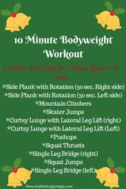 10 minute bodyweight workout healthy