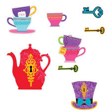 Mad Hatter Tea Party Cutouts