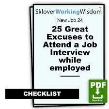 excuses to attend a job interview