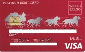 Visa card benefits to file a trip cancellation or travel accident claim, or ask. Bank Card Wells Fargo Platinum Debit Card Wells Fargo United States Of America Col Us Vi 0288 2