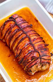 bacon wrapped pork loin video sweet