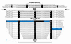 Orpheum Theater San Francisco Interactive Seating Chart