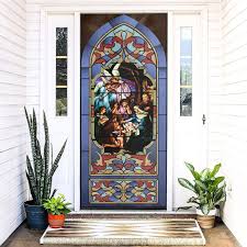Stained Glass Door Cover