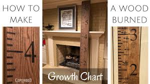Wood Burned Growth Chart Ruler How To Video Copewood