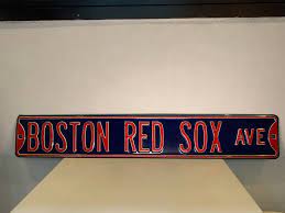 authentic vintage boston red sox sign
