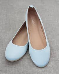 Light Blue Satin Wedding Flats Women Wedding Shoes Bridal Shoes Bridesmaids Shoes Kailee P Inc