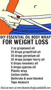 homemade essential oil weight loss wrap