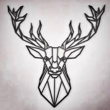 stag head wall decor wooden wall art