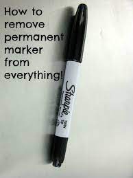 how to remove permanent marker from