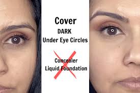 super easy way to cover dark circles