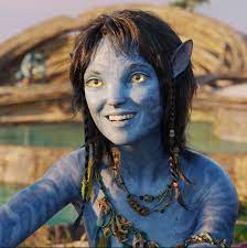 In Avatar 2 (2022), Kiri (played by Sigourney Weaver) spends huge amounts  of time staring at sand. She gets labeled as a freak by the other kids.  This was definitely *not* James