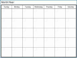 Free Printable Blank Monthly Calendar Template Templateral
