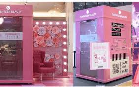 tech enabled makeup booths this trend