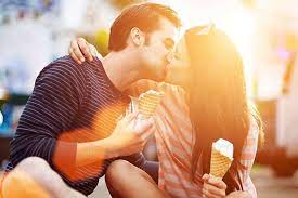 couple love kissing wallpaper flare