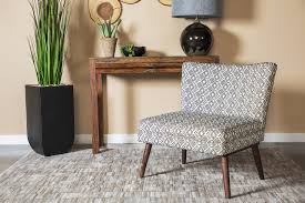 Miranda velvet black natural wood accent chair $157.22. Upholstered Accent Chair With Wooden Leg Black And White