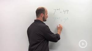Solving Exponential Equations With The