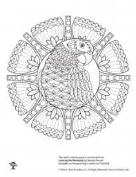 Collection of mandala coloring pages. Bird Mandalas Adult Coloring Pages Woo Jr Kids Activities