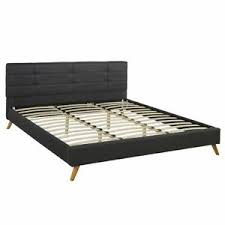 Dream away with a headboard, bed frame, or daybed from urban outfitters. Full Size Bed Frame With Full Size Headboard And Wooden Slats Grey Bed Frame Ebay