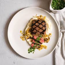 If you don't have shallots, feel free to substitute with an equal amount of yellow onions. Basque Beef Tenderloin With Chimichurri Sauce Cauliflower Mashed And Creamy Leeks Homebistro