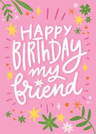 happy birthday my friend card scribbler