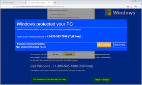 windows protected your pc tech support scam