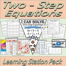 Two Step Equations Learning Stations