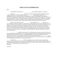 Recommendation Letter Sample For Teacher From Student   http   www    