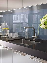 Solid Glass Kitchen Backsplashes