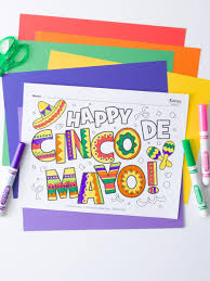 The items to color are tacos, a cactus wearing sombrero, and mexican pottery with the cutest little. Free Cinco De Mayo Coloring Pages Fun365