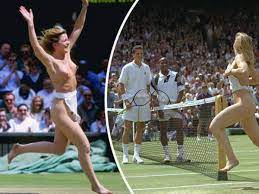 When Wimbledon gets raunchy: Moment naked blonde waitress, 23, delayed  tennis final 