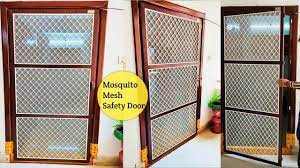 mosquito mesh door safety grill with