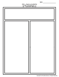 t chart graphic organizer template by